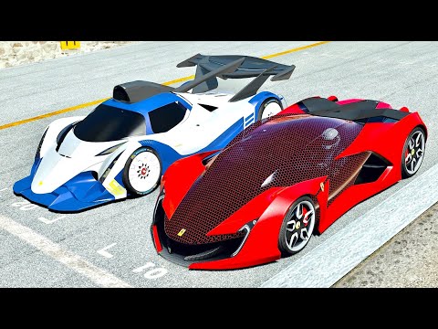 Ferrari Impronta vs Devel Sixteen GTR - Drag Race 20 KM
