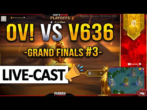 GRAND FINALS: 🔴 OV! -vs- V636 | LIVE #3 - Rise of Kingdoms ROK Fleisch