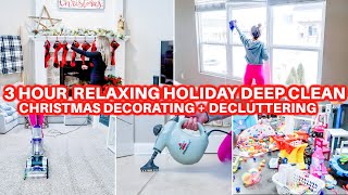 🎄CHRISTMAS DECORATE + CLEAN WITH ME + DECLUTTER DEEP CLEANING CLEANING MOTIVATION | CLEANING ROUTINE