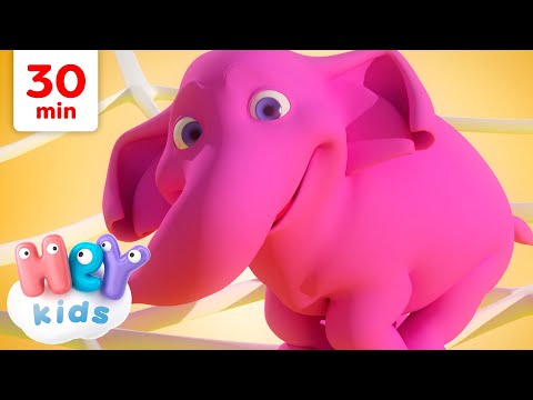 Un Elefante Si Dondolava e Altre Canzoni per Bambini!  | 30 minuti | HeyKids Italiano