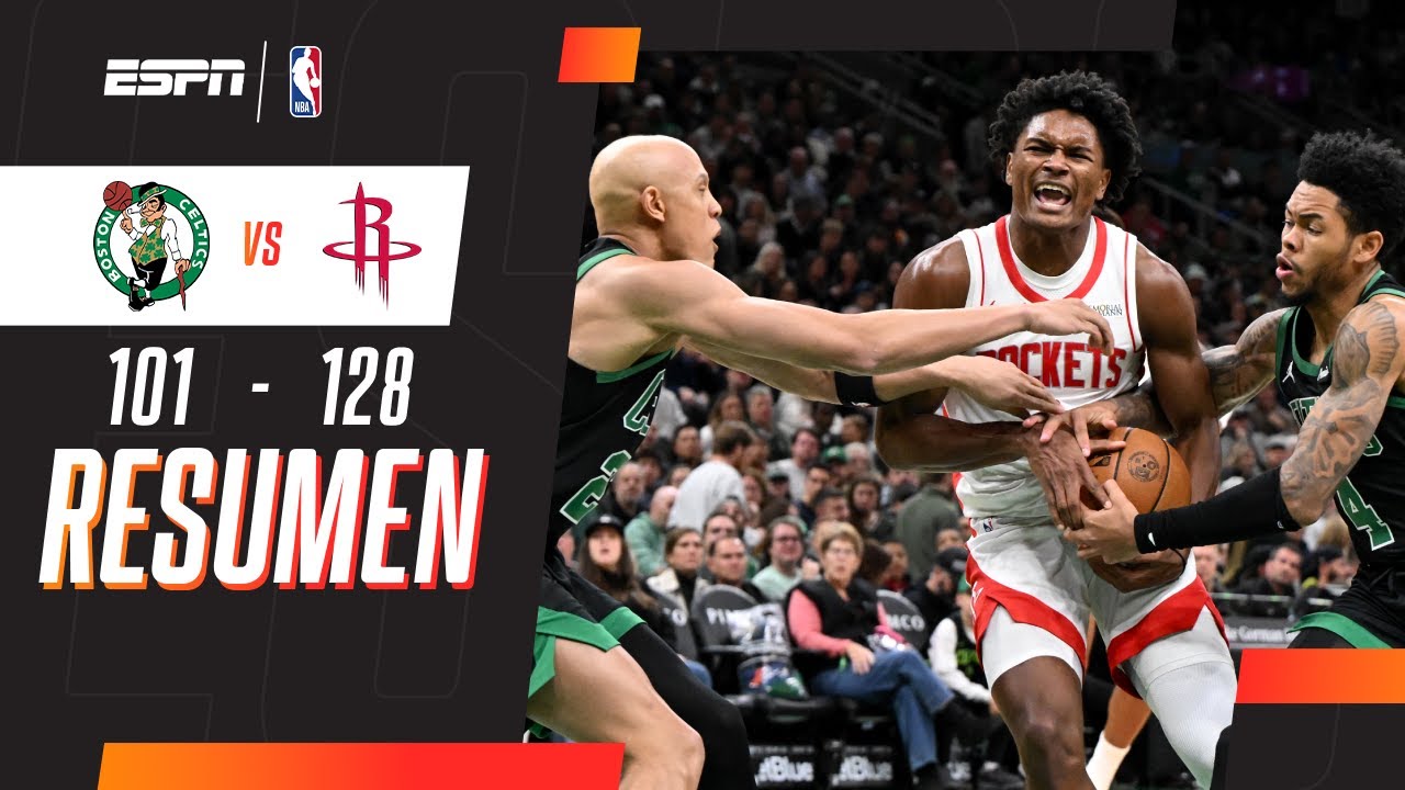 ANTE BOSTON, HOUSTON SUMÓ SU TERCERA VICTORIA EN LÍNEA | Celtics 101-128 Rockets | RESUMEN