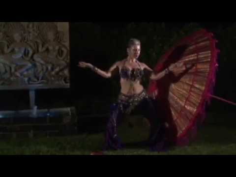 LazerWoman® Belly Dancing in My Buddha Garden