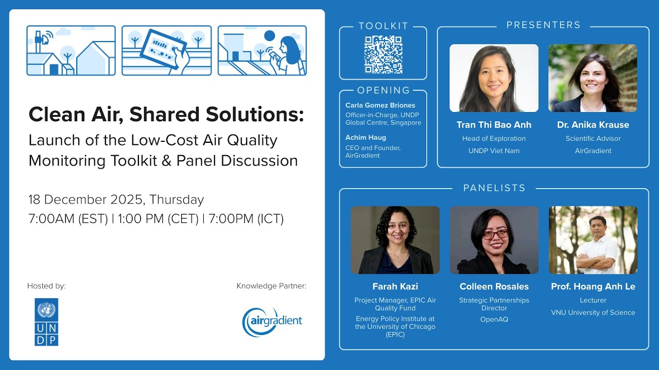 Clean Air, Shared Solutions: Launch of the Low-Cost Air Quality Monitoring Toolkit and Panel