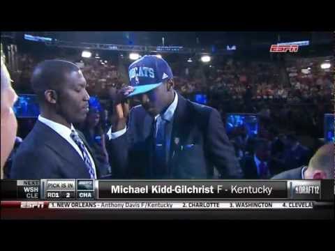 Michael Kidd-Gilchrist Drafted 2nd by the Charlotte Bobcats (6-28-2012)
