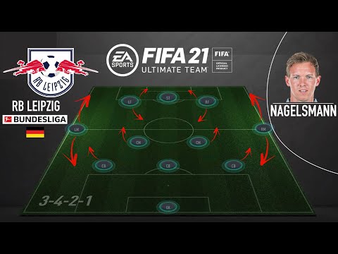 FIFA 21 CUSTOM TACTICS | JULIAN NAGELSMANN RB LEIPZIG 3-4-2-1 FORMATION & PLAYER INSTRUCTIONS