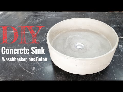 Tutorial: Ein Waschbecken aus Beton selber bauen // DIY Concrete Sink