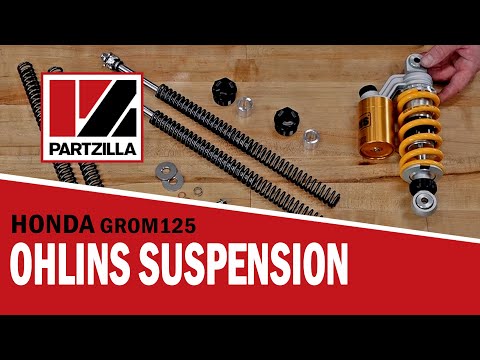 Honda Grom Suspension Upgrade | Ohlins Shock and Ohlins Fork Grom Install | Partzilla.com