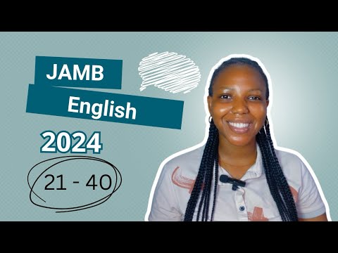 JAMB English 2024 Past Question 21-40
