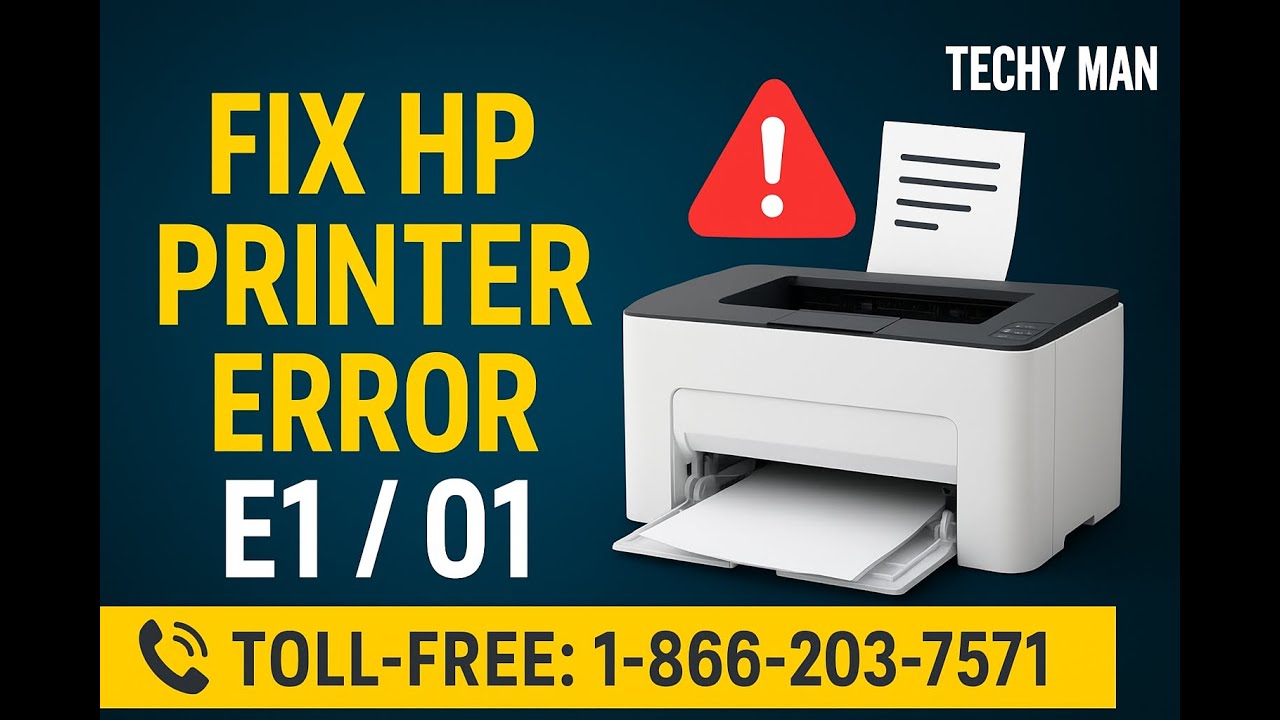 HP Printer Jam? Fix E1 Error in 90 Seconds! | Techy Man