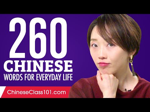 260 Chinese Words for Everyday Life - Basic Vocabulary #13
