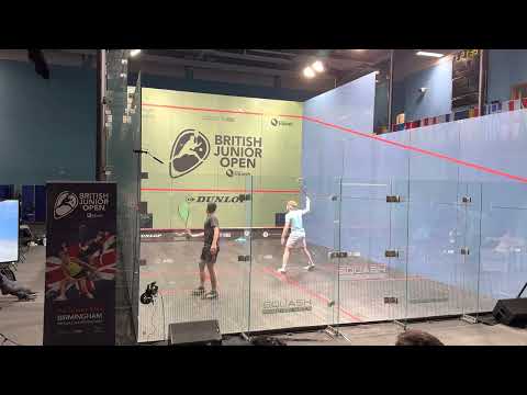 British Junior Open Semi - Final - Hamza Khan vs Finnlay Withington