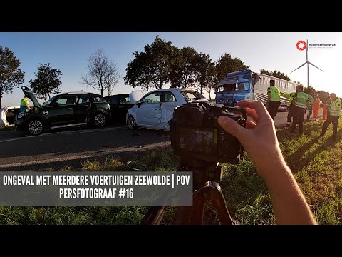 Ongeval met meerdere voertuigen Zeewolde | POV Persfotograaf #16