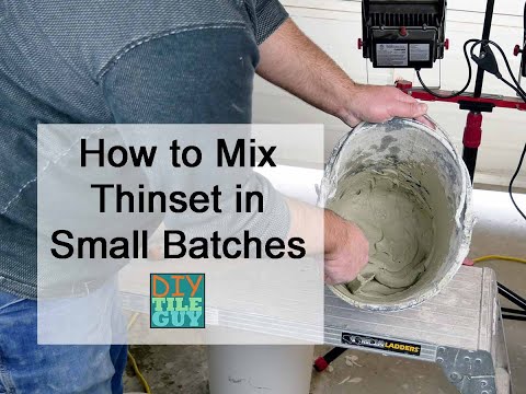 How to Mix a Small Batch of Thinset Mortar Perfectly Every Time