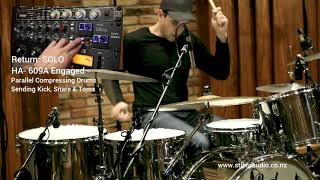 Video thumbnail for Heritage Audio - HA-609A Compressor Drum Parallel Demo by STL Audio by STLAudio