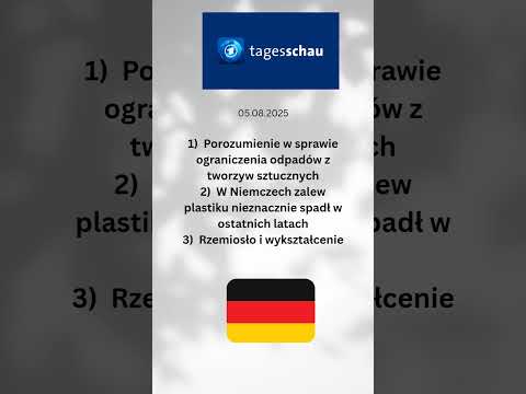 Niemiecki dziennik telewizyjny @tagesschau 5 sierpnia