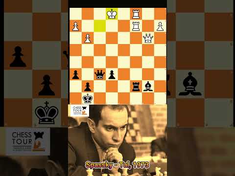 Ataque DEMOLEDOR  de Tal que LIQUIDA a Spassky: Spassky - Tal, 1973 #shorts