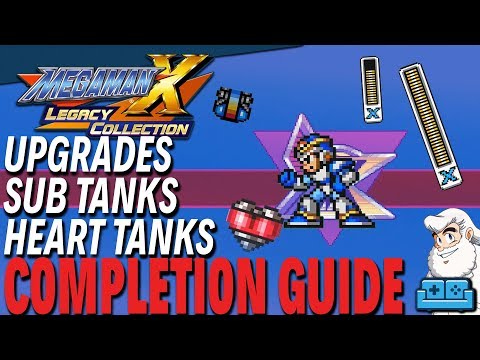 MEGA MAN X | ALL UPGRADES, HEART TANKS AND SUB TANKS GUIDE