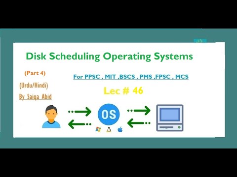 Disk Scheduling Operating Systems || (RTOS)  || (Part 4) || lec # 46 || In URDU/HINDI