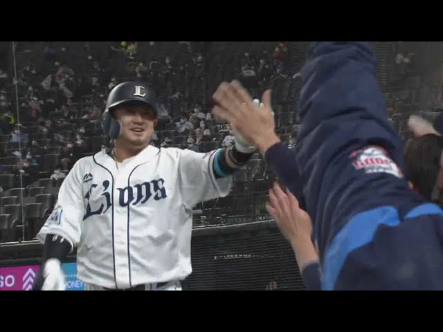 【3回裏】ライオンズ・森の今季チーム初ホームラン!! リードを3点に広げる!! 2021/3/26 L-B