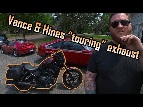 A quick look at the Vance & Hines exhaust for the Rebel 1100 (IT FITS)