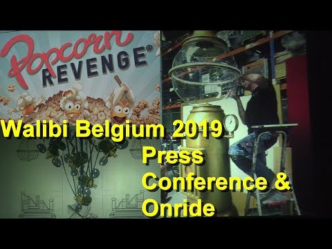Walibi Belgium 2019 Popcorn Revenge Press Conference & Onride - NEW Interactive Dark Ride Alterface