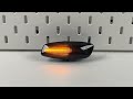 LED dynamické smerovky - Citroen / Peugeot (2004->) oranžové s dymovým sklom - Video Youtube