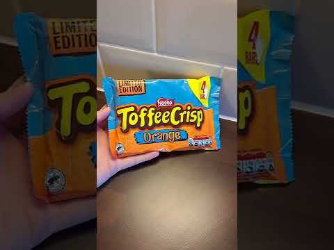 NESTLE TOFFEE CRISP 🍫 #shorts #nestle #toffeecrisp #orange #chocolate #candy #limitededition