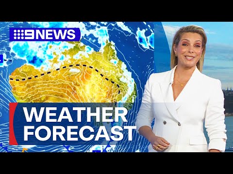 Australia Weather Update: Showers and storms set for country's north and east | 9 News Australia