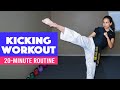 20 Min Kicking Combination At Home Workout Taekwondo Follow Along Routine