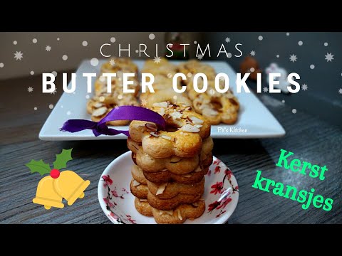 Christmas Butter Cookies - Dutch Christmas Food Kerstkransjes 🎄