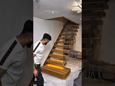 Step-by-Step Guide to Installing Wooden Stairs  #stairdesign #woodenstaircase