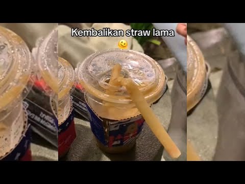 GELI guna straw kertas/rice straw sebab cepat lembik?