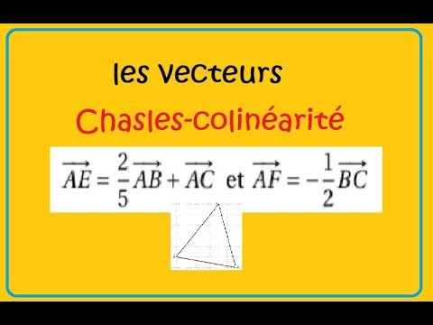 Seconde vecteurs colinéarité et chasles  ex34