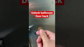 How to unlock bathroom stall hack