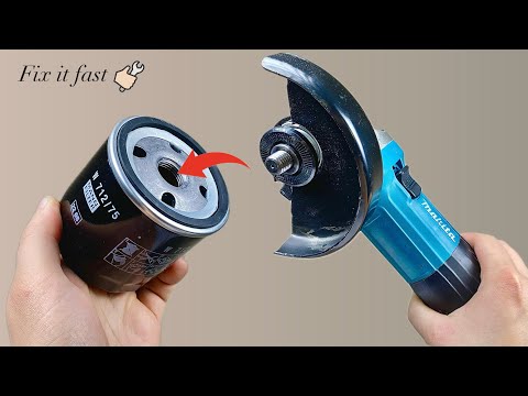 Why isn't this patented?🔥 Insert an oil filter into the angle grinder!