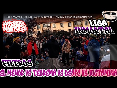 EL MENOR vs. TEOREMA vs. DEAFC vs. BIGTAMINA. Filtros liga inmortal 21/04/2023