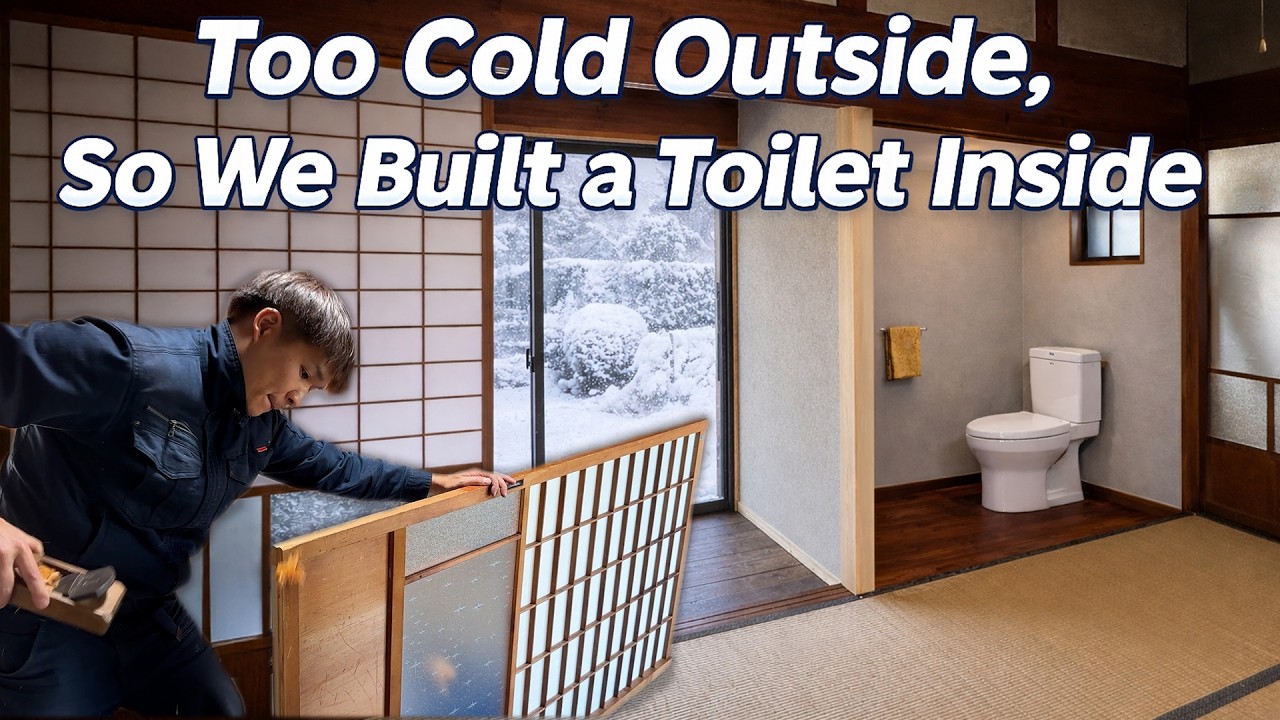 Too Cold Outside — We Built a Toilet Inside｜Hallway Toilet in an Old Japanese House (Part 4 · Final)