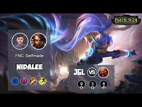 FNC Selfmade Nidalee Jungle VS Gragas| LOL | S9 EUW Challenger - Full Gameplay