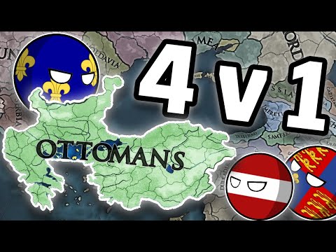 EU4 Speedrunner vs 4 Hunters - Can the OTTOMANS take on 4 PLAYERS?