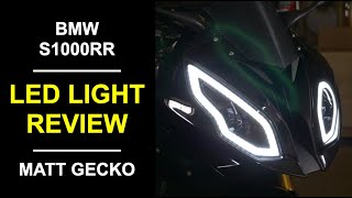 Product Review - Replacement LED Headlights on BMW S1000RR by Matt Gecko