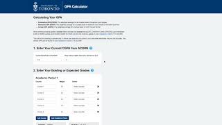 U of T GPA Calculator