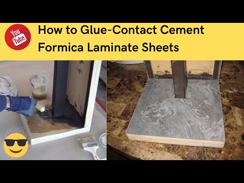 How to Glue Contact Cement Formica Laminate Sheets