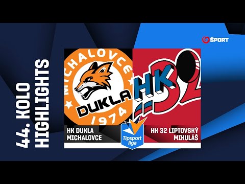 44. kolo: HK Dukla Michalovce - HK 32 Liptovský Mikuláš 5:7 (1:4, 2:1, 2:2)
