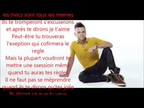 Keen'v les mecs sont des salauds Paroles ( Saltimbanque ) HD