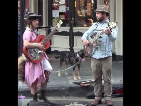 Girl Singer Busking in New Orleans. Sierra Ferrell