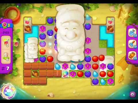 GardenScapes Level 2425 no boosters (15 moves)