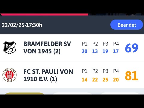 Bramfelder SV von 1945 (2) vs FC St. Pauli von 1910 E.V. (1) (Herren Stadtliga West)