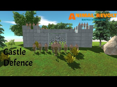 Ancient Humans defend medieval castle from every faction |Animal Revolt Battle Simulator