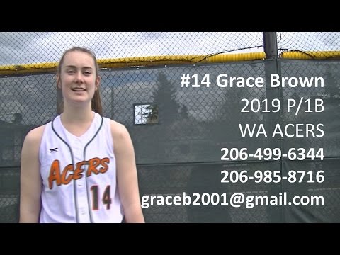 Grace Brown Softball Skills Video
