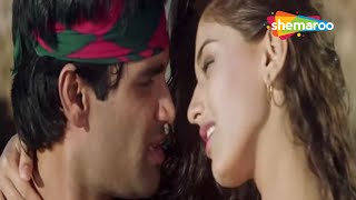 Aankhon Mein Base Ho Tum ｜ Suniel Shetty ｜ Sonali Bendre ｜ Takkar 1995 ｜ 90s Hindi Songs